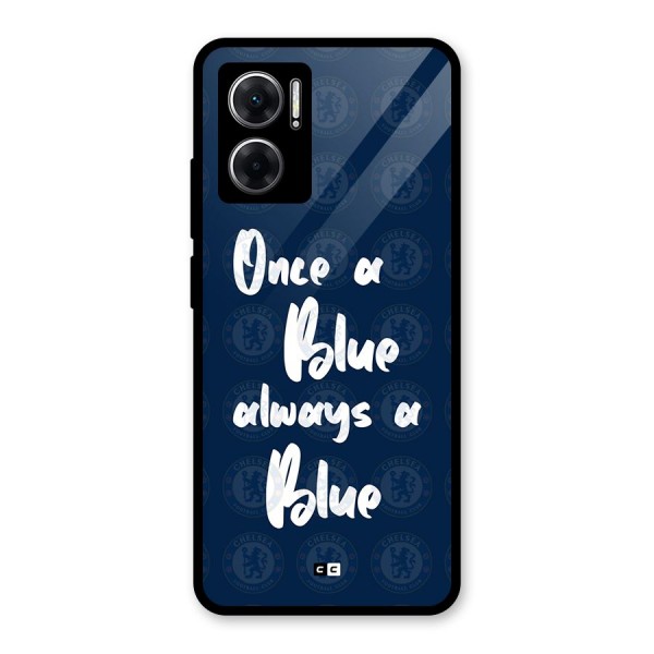 Always A Blue Glass Back Case for Redmi 11 Prime 5G