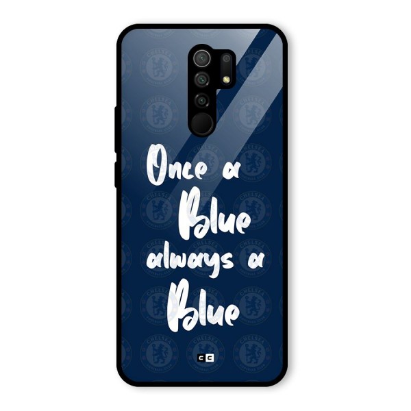 Always A Blue Glass Back Case for Redmi 9 Prime