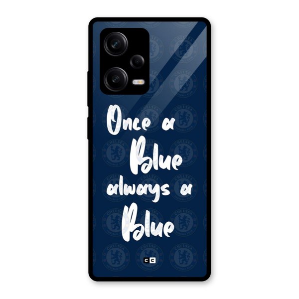 Always A Blue Glass Back Case for Redmi Note 12 Pro