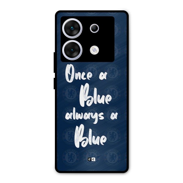 Always A Blue Metal Back Case for Infinix Zero 30 5G
