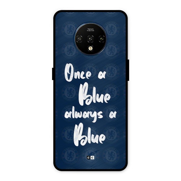 Always A Blue Metal Back Case for OnePlus 7T