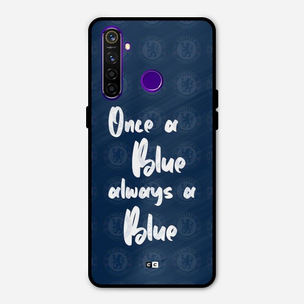 Always A Blue Metal Back Case for Realme 5 Pro