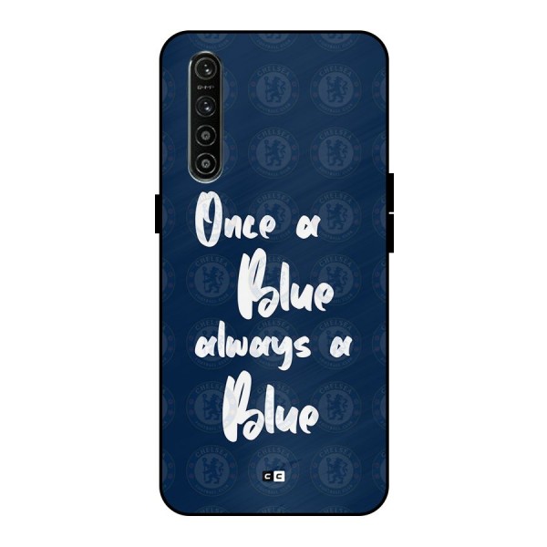 Always A Blue Metal Back Case for Realme XT