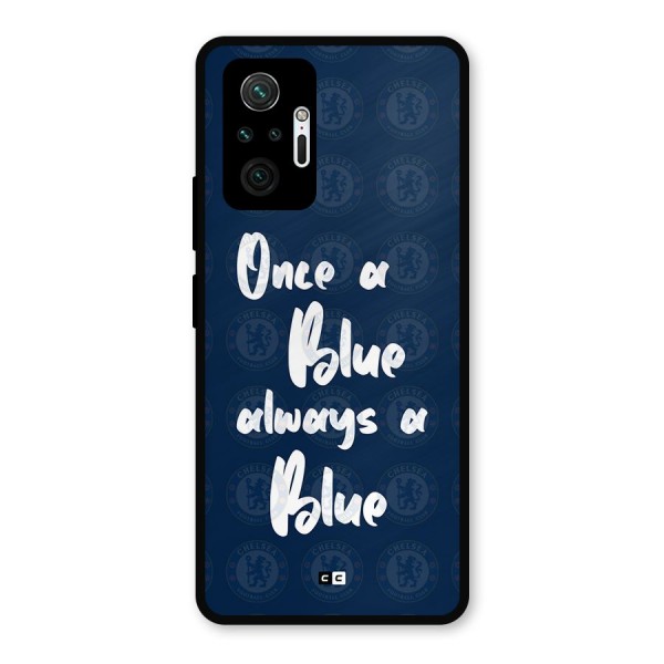 Always A Blue Metal Back Case for Redmi Note 10 Pro Max