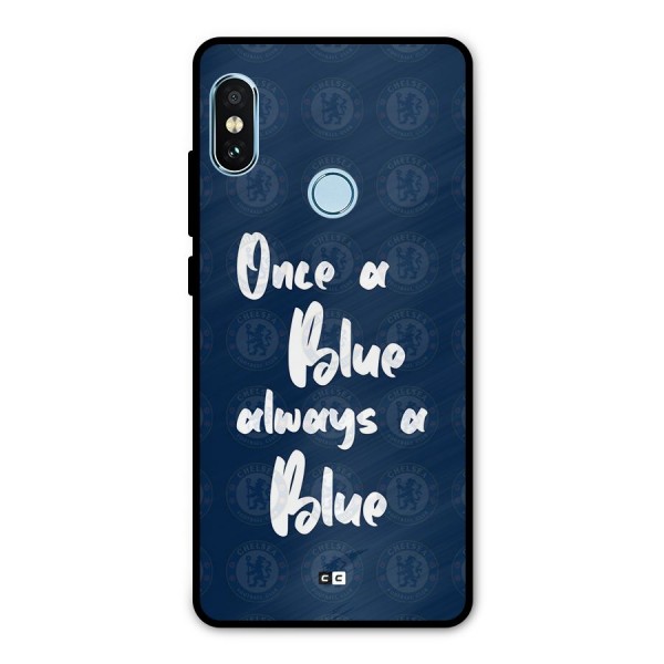 Always A Blue Metal Back Case for Redmi Note 5 Pro