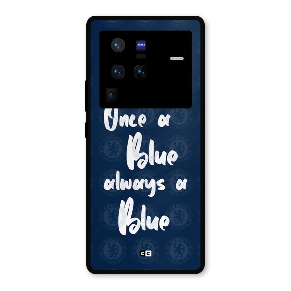 Always A Blue Metal Back Case for Vivo X80 Pro