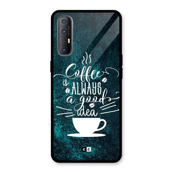 Always Coffee Glass Back Case for Oppo Reno3 Pro