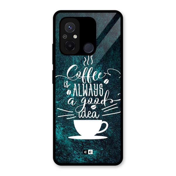 Always Coffee Glass Back Case for Redmi 12C
