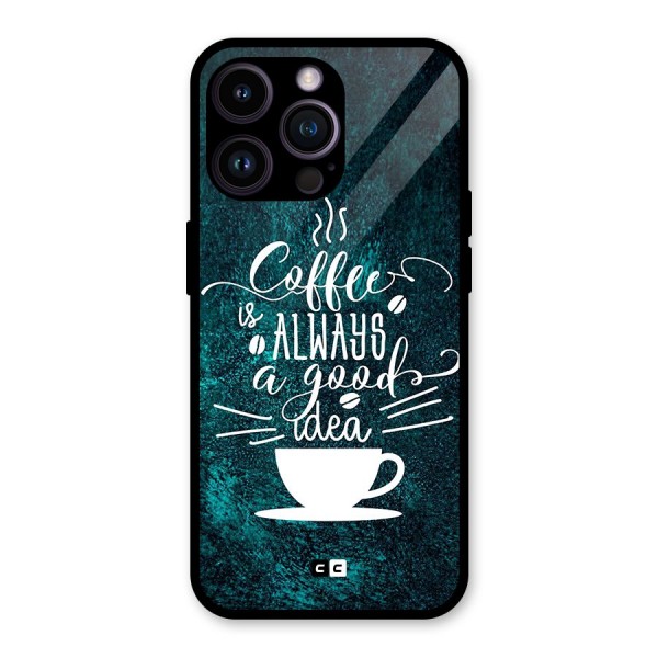 Always Coffee Glass Back Case for iPhone 14 Pro Max