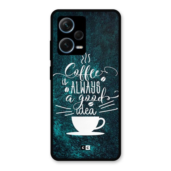 Always Coffee Metal Back Case for Redmi Note 12 Pro Plus 5G