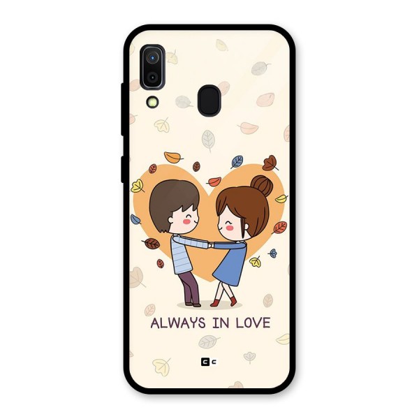 Always In Love Glass Back Case for Galaxy A30