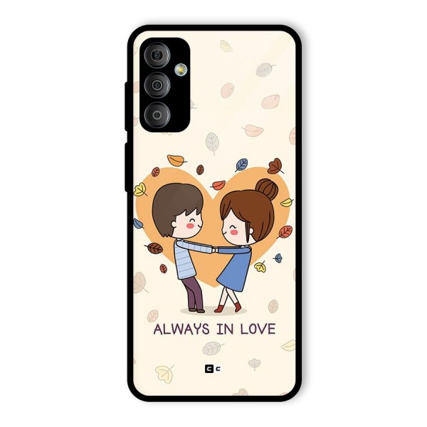 Always In Love Glass Back Case for Galaxy F23