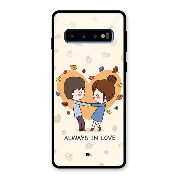 Always In Love Glass Back Case for Galaxy S10