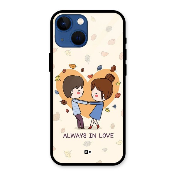 Always In Love Glass Back Case for iPhone 13 Mini