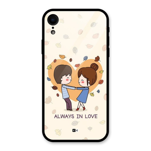 Always In Love Glass Back Case for iPhone XR