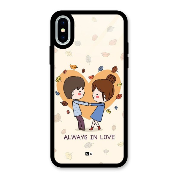 Always In Love Glass Back Case for iPhone XS