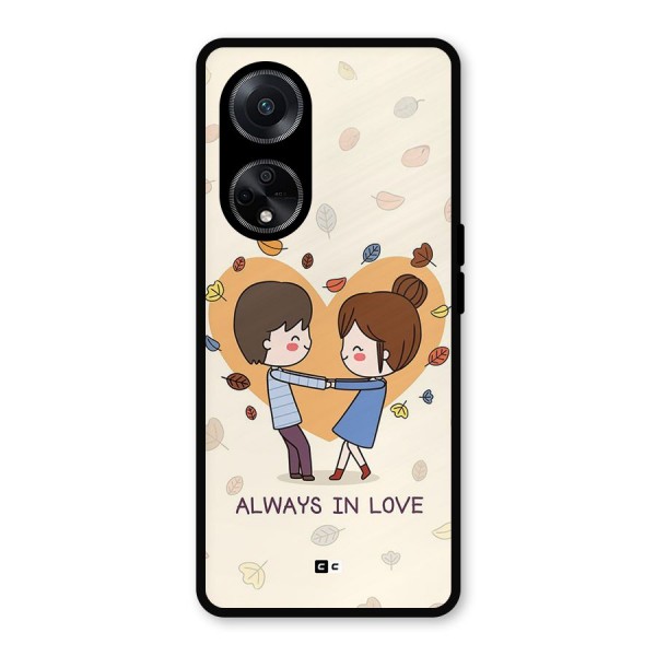 Always In Love Metal Back Case for Oppo F23