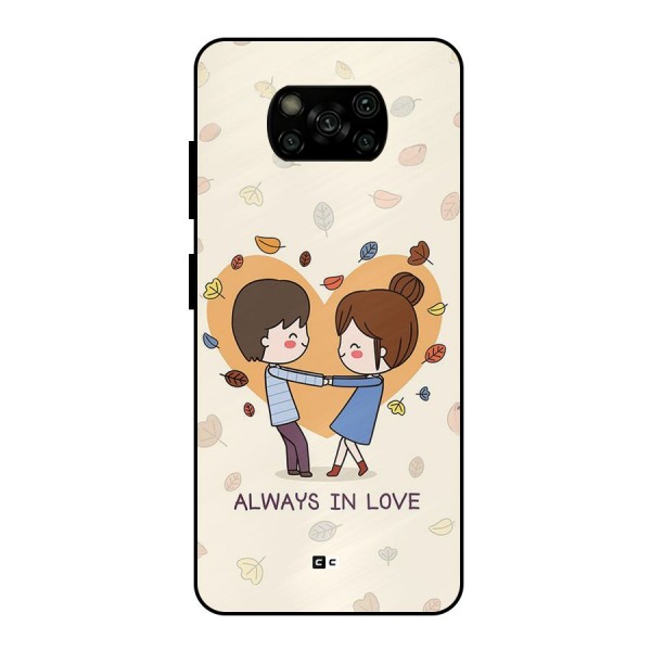 Always In Love Metal Back Case for Poco X3