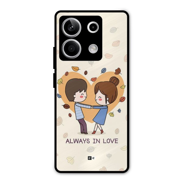 Always In Love Metal Back Case for Redmi Note 13 5G