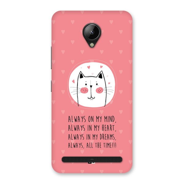 Always In Mind Back Case for Lenovo C2