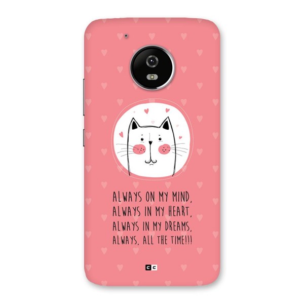 Always In Mind Back Case for Moto G5