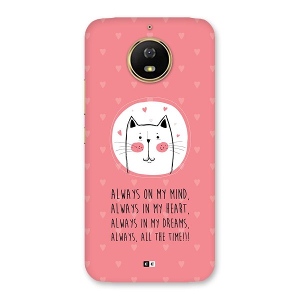 Always In Mind Back Case for Moto G5s