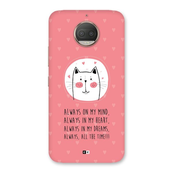 Always In Mind Back Case for Moto G5s Plus