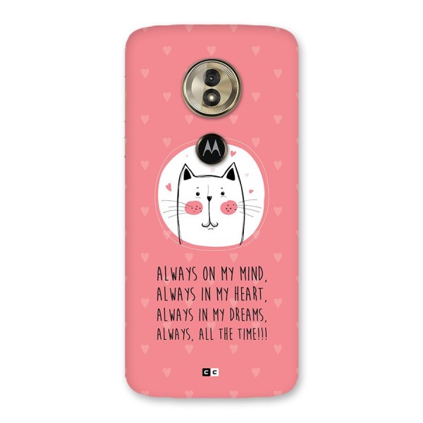 Always In Mind Back Case for Moto G6 Play