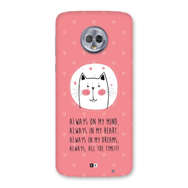 Always In Mind Back Case for Moto G6 Plus