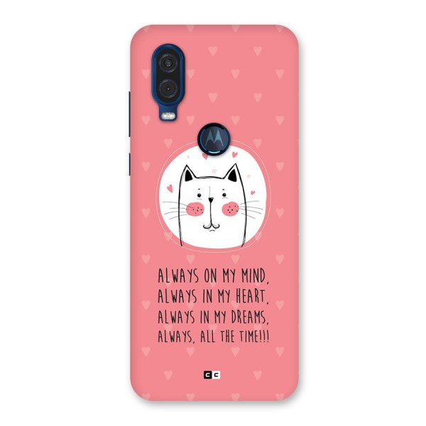 Always In Mind Back Case for Motorola One Vision