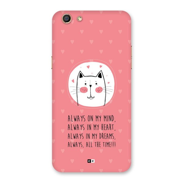 Always In Mind Back Case for Oppo F3
