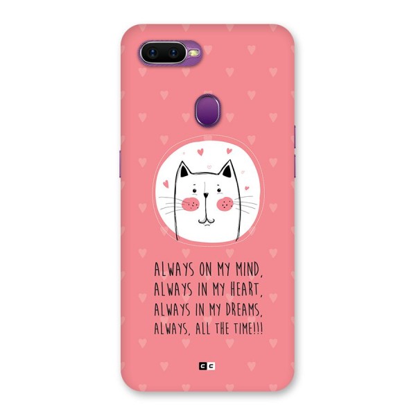 Always In Mind Back Case for Oppo F9
