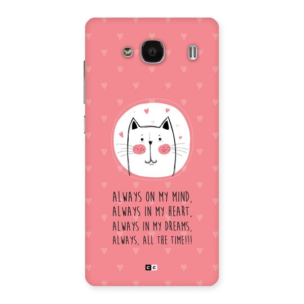 Always In Mind Back Case for Redmi 2s