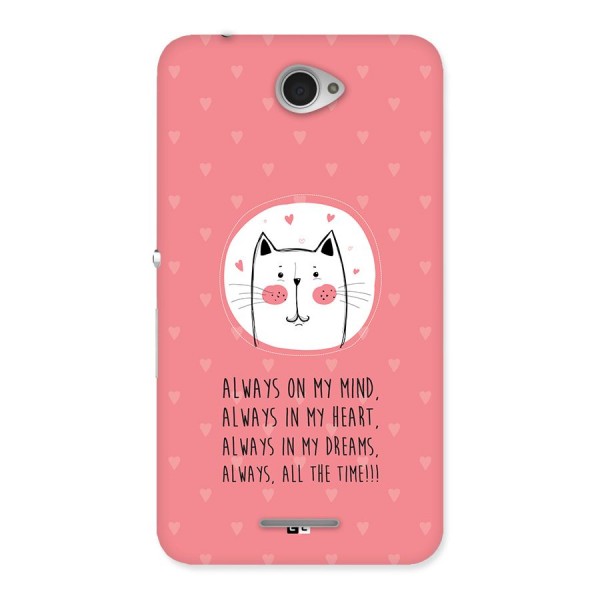 Always In Mind Back Case for Xperia E4