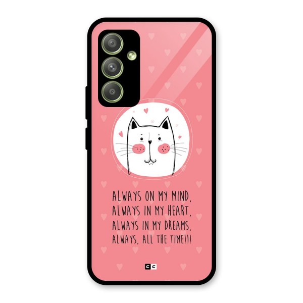 Always In Mind Glass Back Case for Galaxy A54