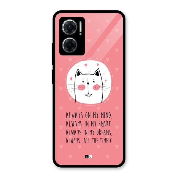 Always In Mind Glass Back Case for Redmi 11 Prime 5G
