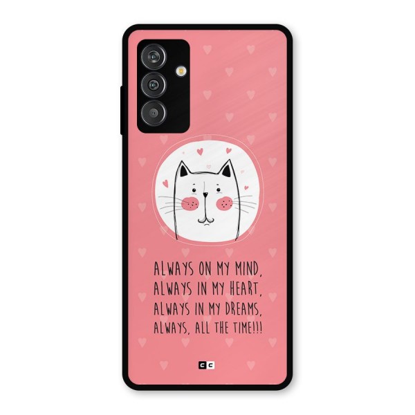 Always In Mind Metal Back Case for Galaxy M14 5G