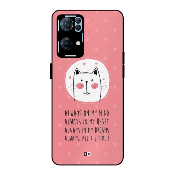 Always In Mind Metal Back Case for Oppo Reno7 Pro 5G