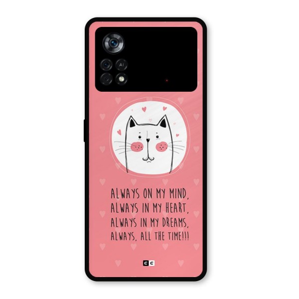 Always In Mind Metal Back Case for Poco X4 Pro 5G