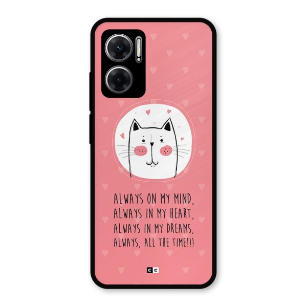 Always In Mind Metal Back Case for Redmi 11 Prime 5G