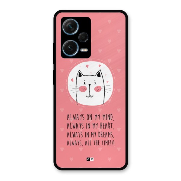 Always In Mind Metal Back Case for Redmi Note 12 Pro Plus 5G