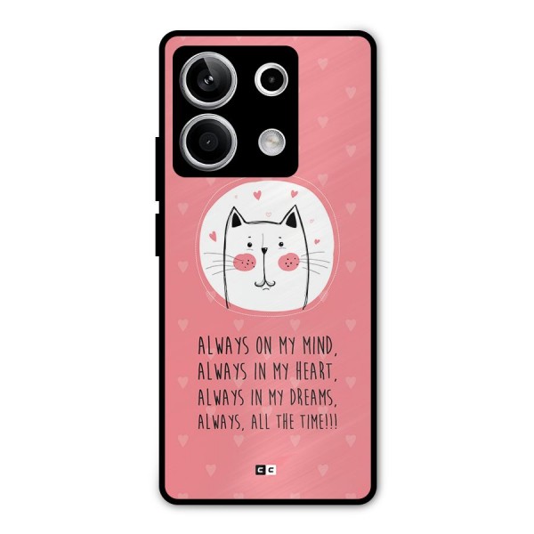 Always In Mind Metal Back Case for Redmi Note 13 5G