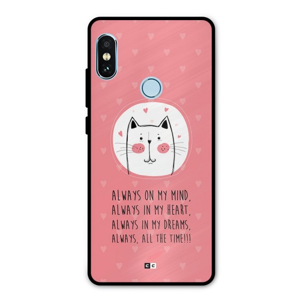 Always In Mind Metal Back Case for Redmi Note 5 Pro