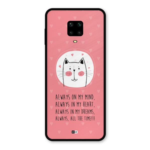 Always In Mind Metal Back Case for Redmi Note 9 Pro Max