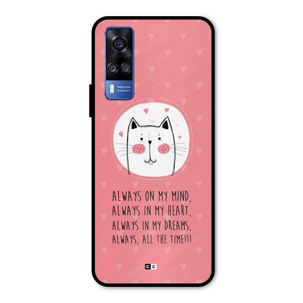 Always In Mind Metal Back Case for Vivo Y51A