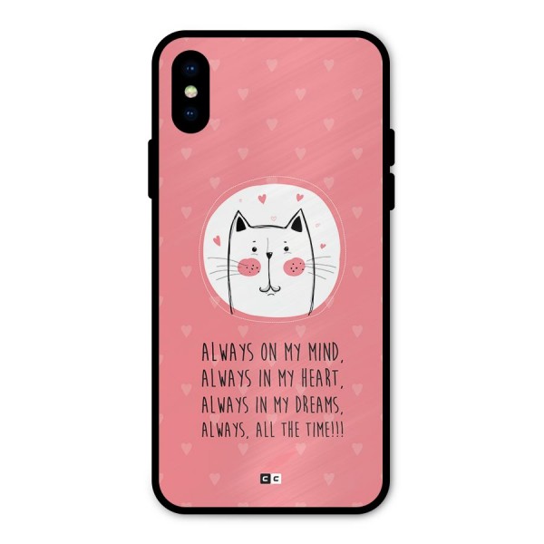 Always In Mind Metal Back Case for iPhone XS