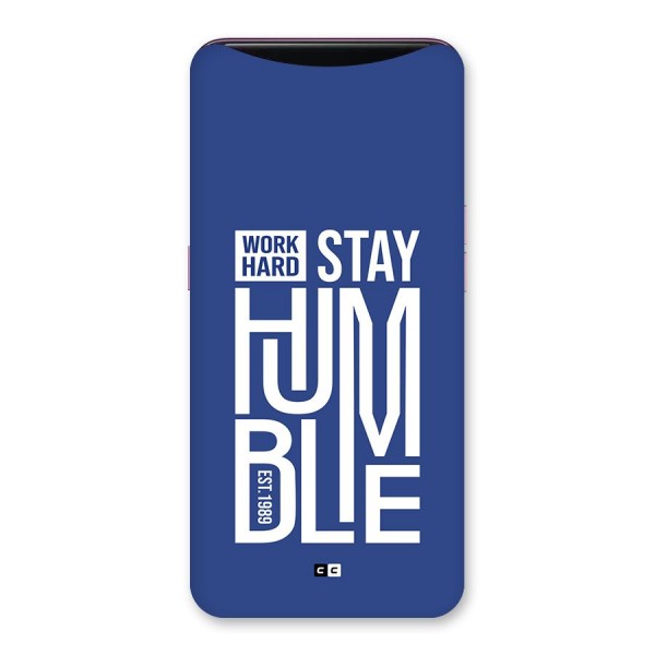 Always Stay Humble Back Case for Oppo Find X