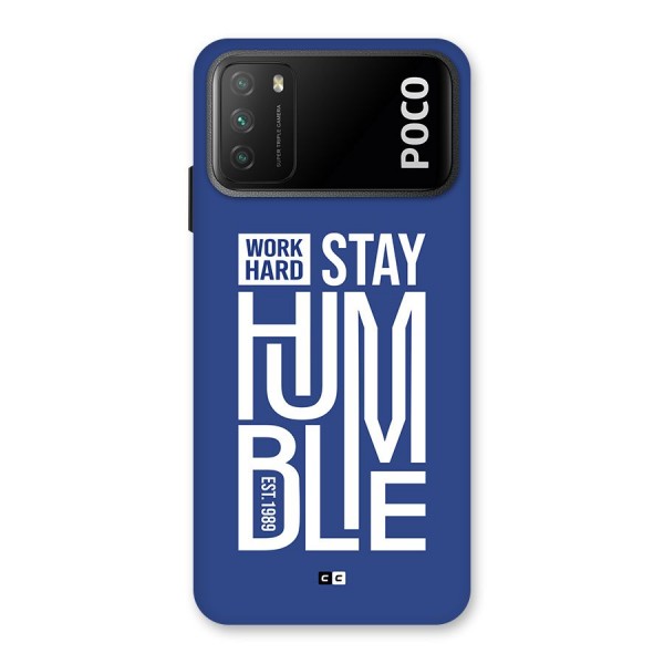 Always Stay Humble Back Case for Poco M3