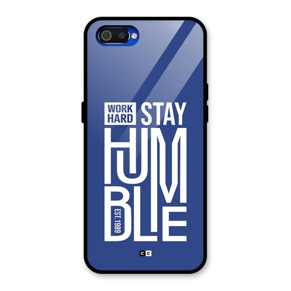 Always Stay Humble Glass Back Case for Realme C2