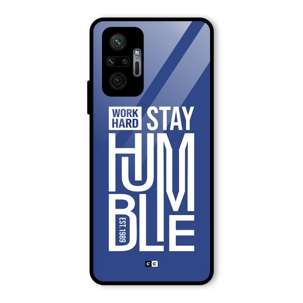 Always Stay Humble Glass Back Case for Redmi Note 10 Pro Max